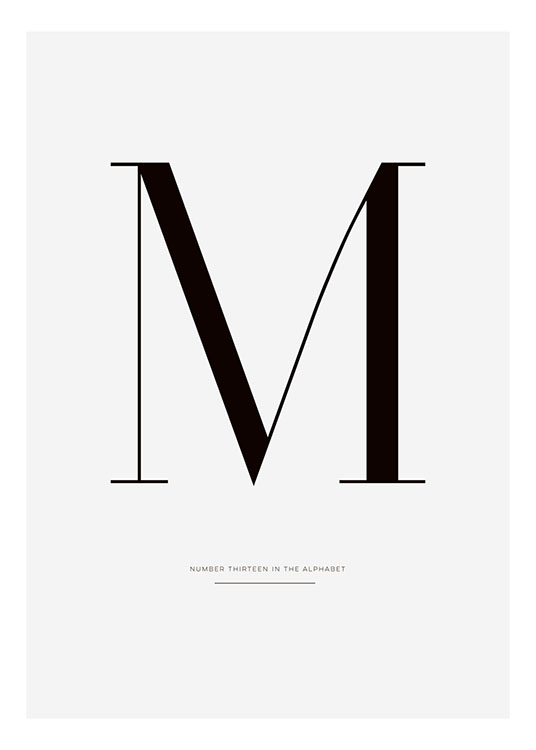 Graphic M, Poster / Letras con Desenio AB (7914)