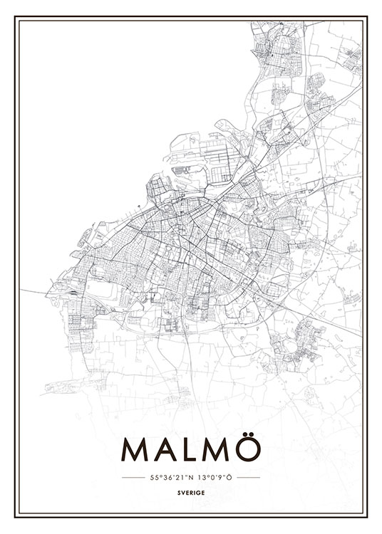 Malmö Karta, Poster