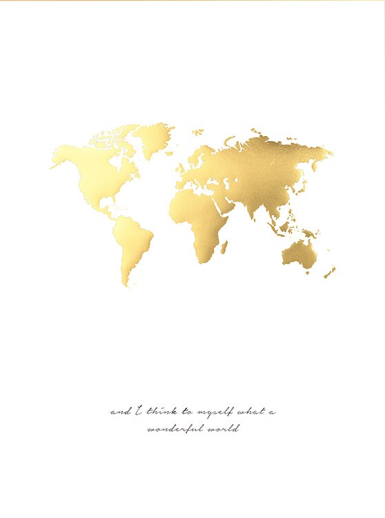 Wonderful World Guld, Poster