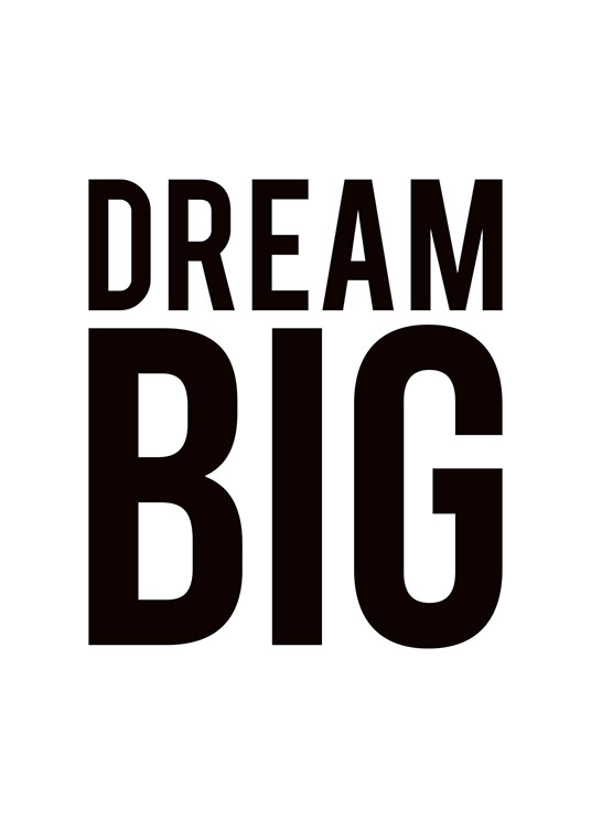 Dream Big, Poster