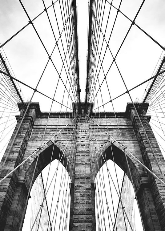 Brooklyn Bridge, Poster / Fotografías con Desenio AB (8213)