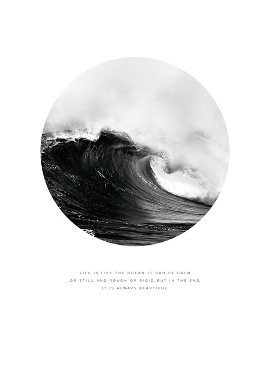 Like The Ocean, Poster / Cuadros con texto con Desenio AB (8217)