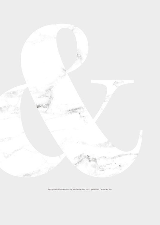 & White Marble, Poster