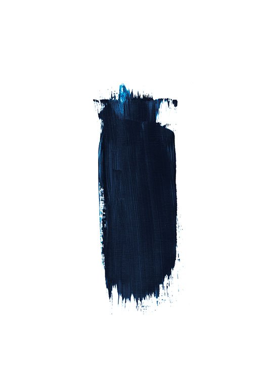 Blue Brush Stroke, Poster / Ilustraciones con Desenio AB (8387)