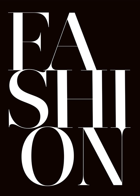 Fashion Black, Poster / Blanco y negro con Desenio AB (8392)