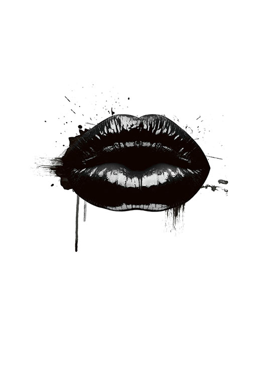 Fashion Lips, Poster / Diseño gráfico con Desenio AB (8490)