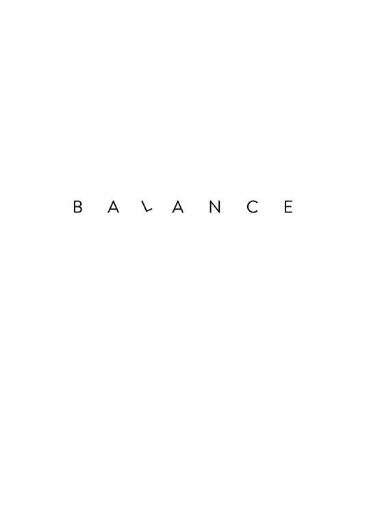 Simple Balance Poster / Cuadros con texto con Desenio AB (8858)