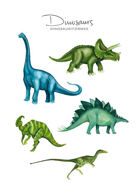 Dinosaurs Poster / Pósters infantiles con Desenio AB (8990)