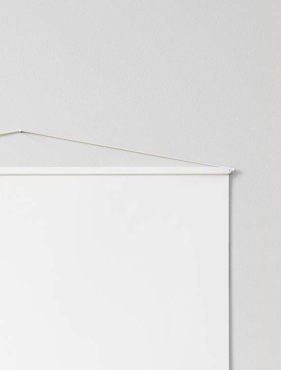 Moebe Poster hanger 50cm, blanco / Perchas para póster con Desenio AB (PHWH50B)