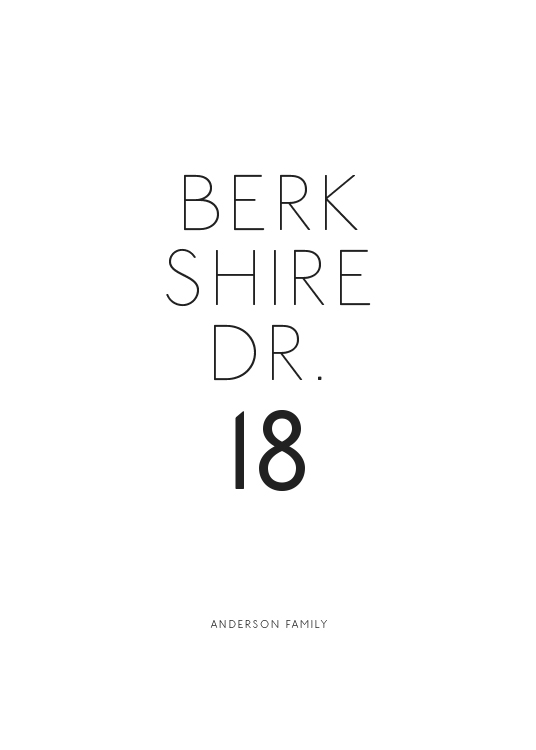 Street Name Family Personal Poster