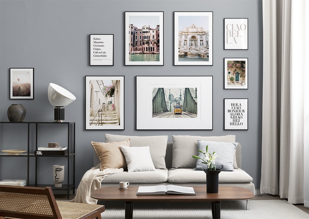 Inspiración para las decoraciones de pared y el collage con Inspiración para las decoraciones de pared y el collage con