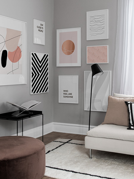 Pósters de diseño gráfico y grabados gráficos de Desenio